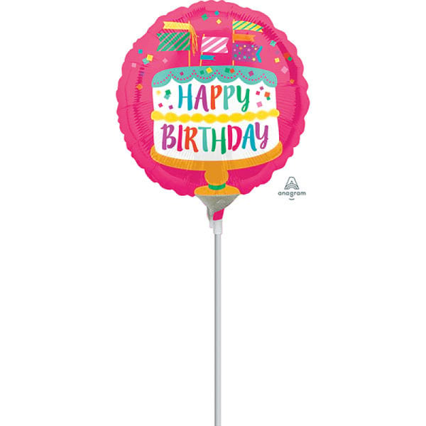 Air-filled 22cm stick balloon (we will match balloon to occasion)