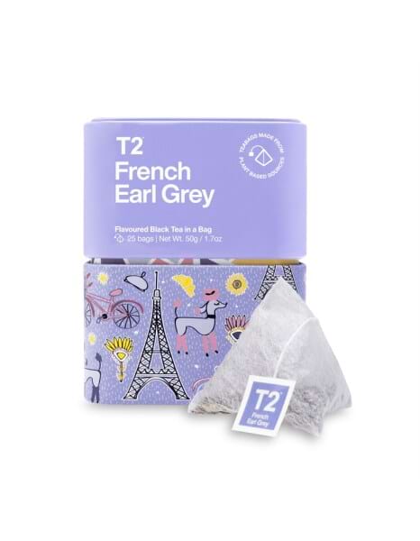 T2 French Earl Grey Tea Tin (25 Pack)